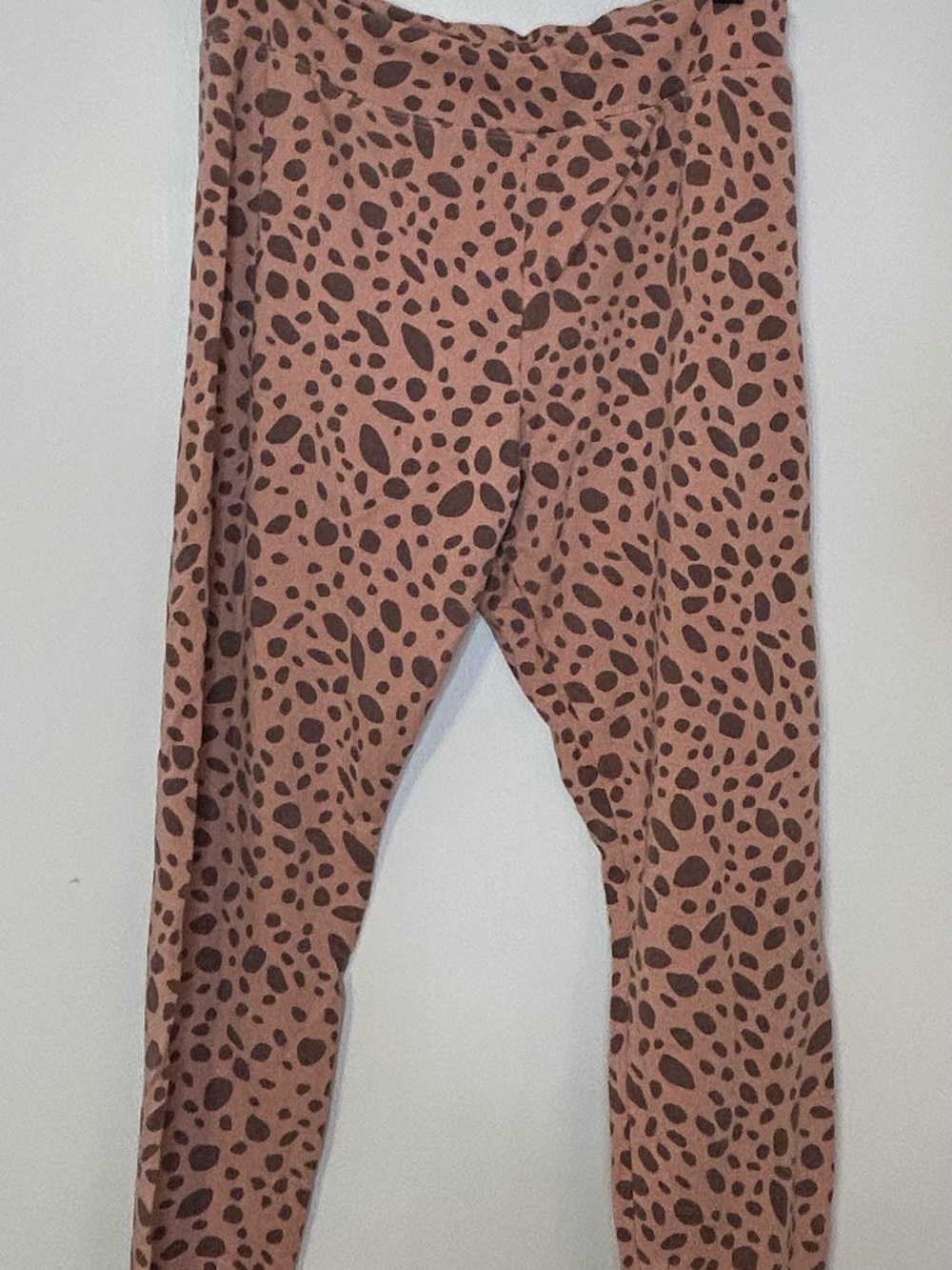 Sundry Mauve Pink Leopard Spot Women’s Leggings XL